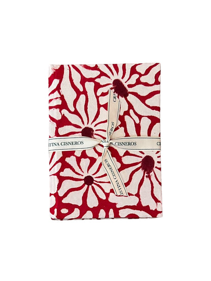 CUADERNO FORRADO TAPA DURA ROJO