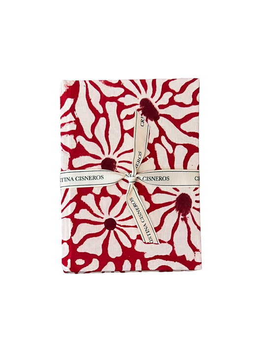 CUADERNO FORRADO TAPA DURA ROJO