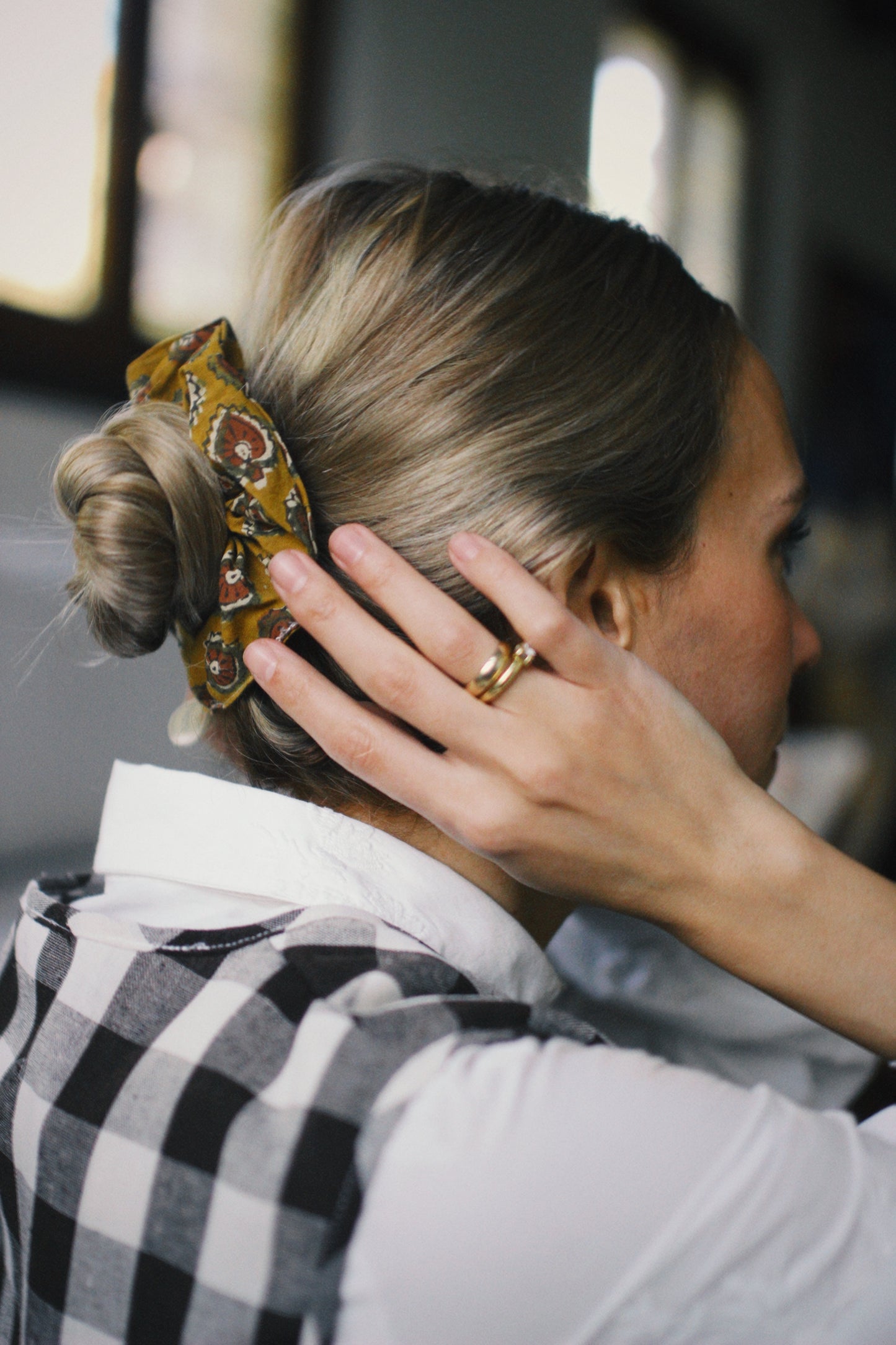 VARIED BLOCK PRINTED SCRUNCHIES