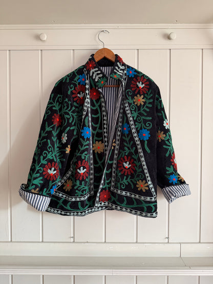 CHAQUETA SUZANI BORDADA A MANO DE TERCIOPELO 05