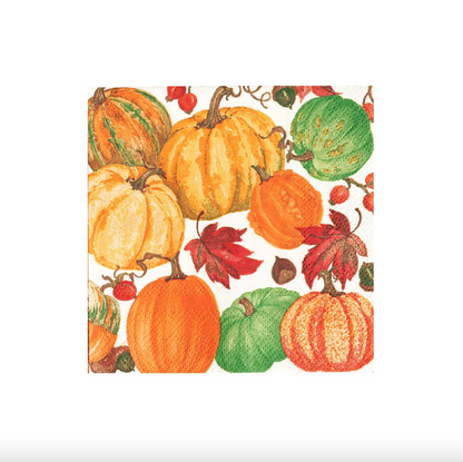 20 SERVILLETAS DE PAPEL DE COCKTAIL PUMPKIN FIELD