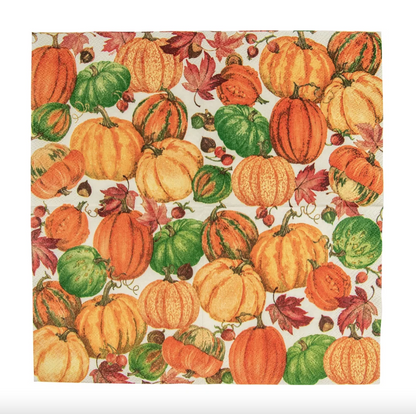 20 SERVILLETAS DE PAPEL DE COCKTAIL PUMPKIN FIELD