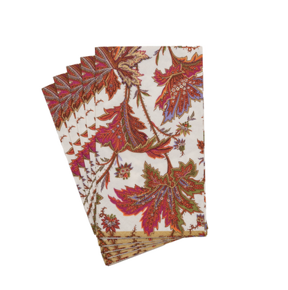 15 SERVILLETAS DE PAPEL PAISLEY LEAVES IVORY