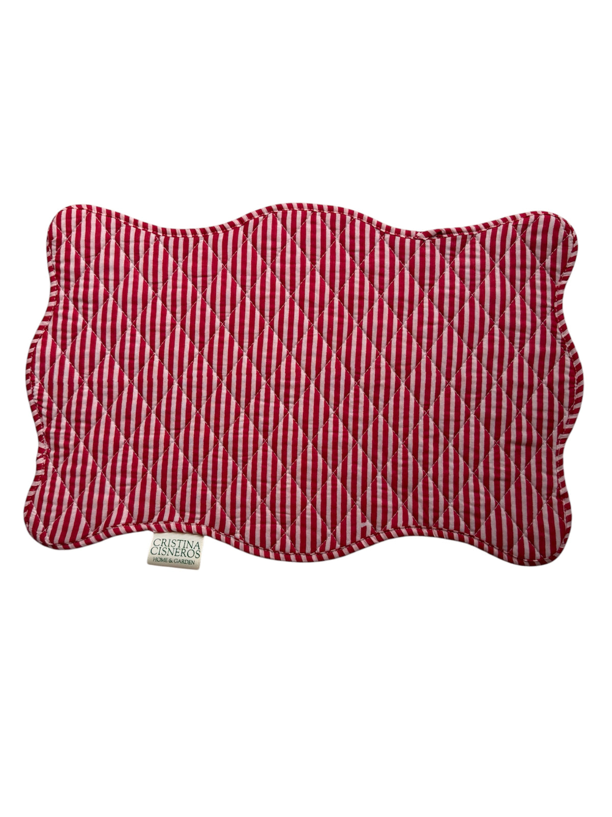 SET 2 MANTELES INDIVIDUALES ACOLCHADOS FLORAL COLOR ROJO AZUL