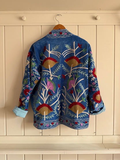 CHAQUETA SUZANI BORDADA A MANO DE TERCIOPELO 02