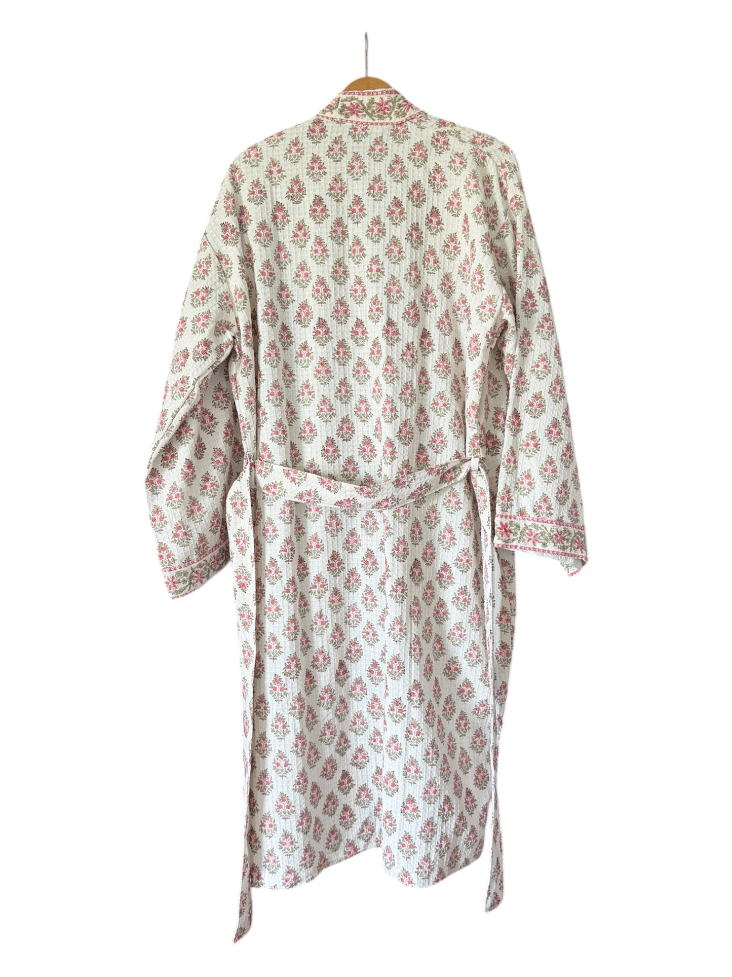 BATA ALGODÓN ALBORNOZ ESTAMPADO FLORAL 04