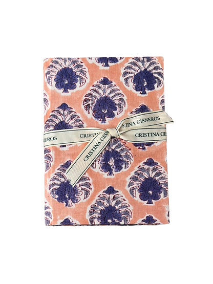 CUADERNO FORRADO TAPA DURA ROSA EMPOLVADO