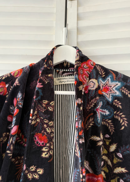 KIMONO EN TERCIOPELO NEGRO
