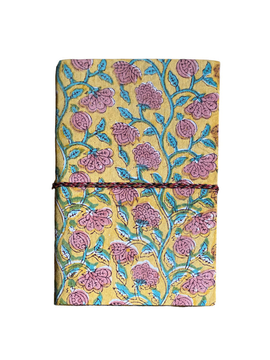 YELLOW BLOCK PRINT NOTEBOOK