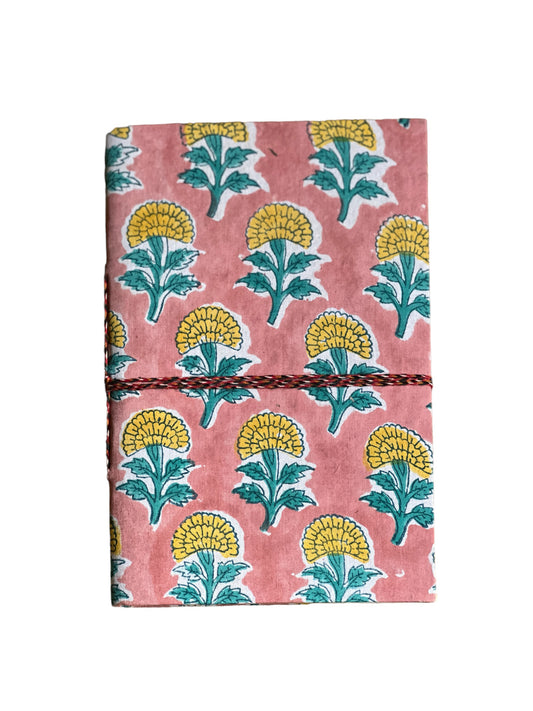 PINK BLOCK PRINT NOTEBOOK