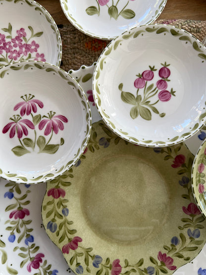 PLATOS DE PAN PORCELANA PINTADA A MANO