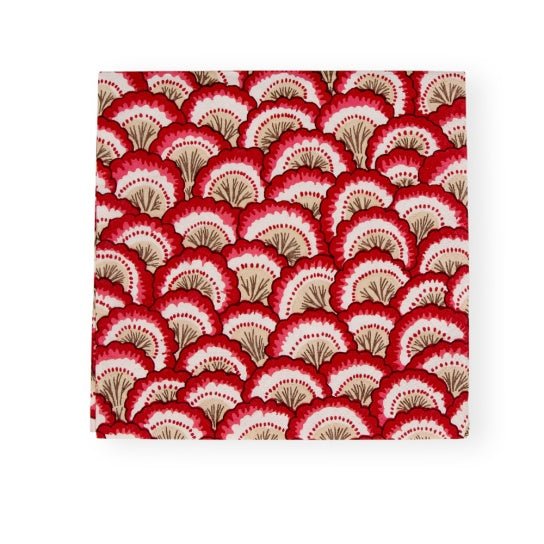 20 SERVILLETAS DE PAPEL DE COCKTAIL PONTCHARTRAIN SCALLOP RED