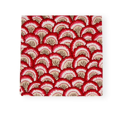 20 SERVILLETAS DE PAPEL DE COCKTAIL PONTCHARTRAIN SCALLOP RED